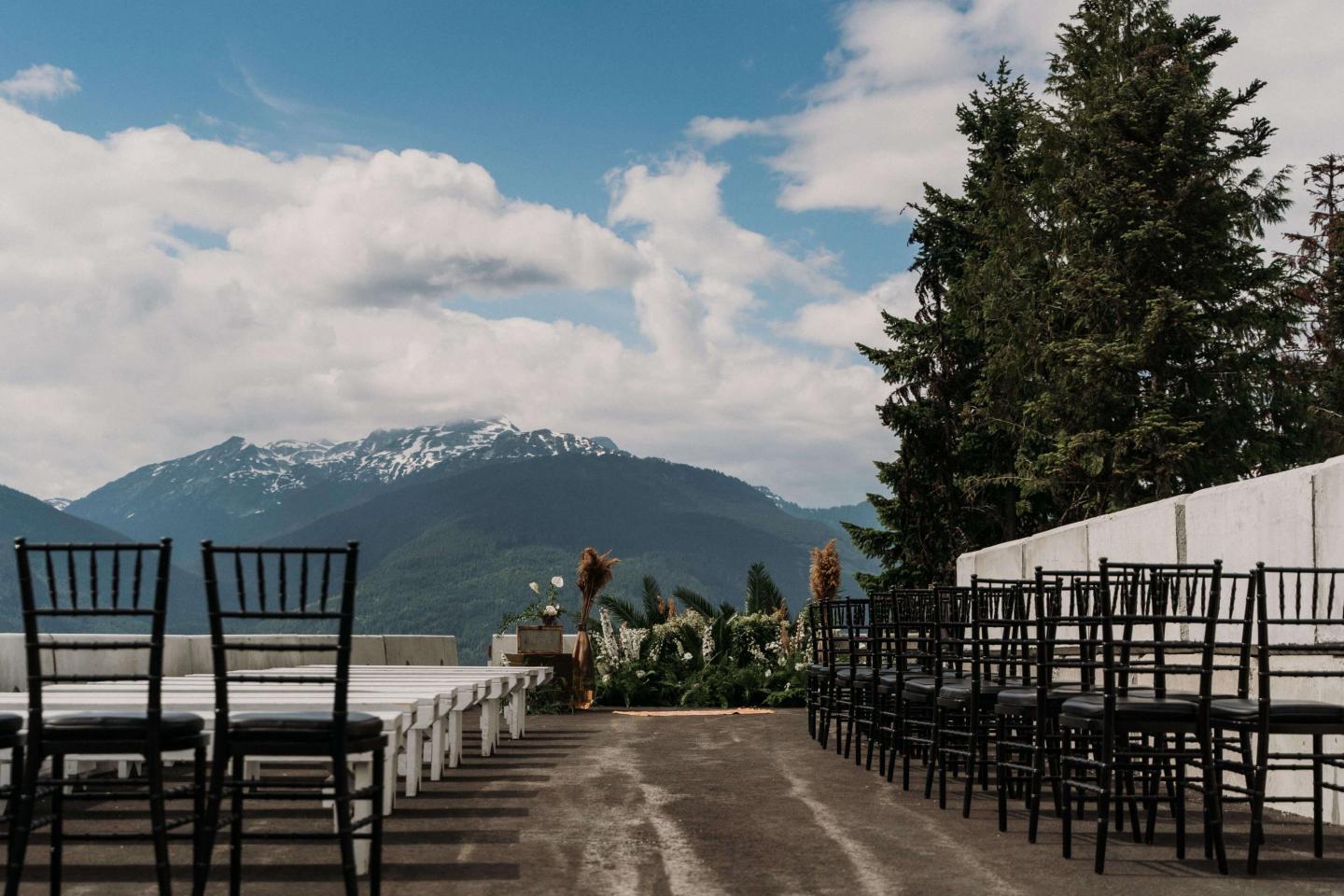 wedding ceremony setup