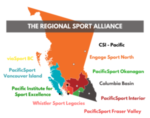 Regional Sport Alliance provincial coverage infographic