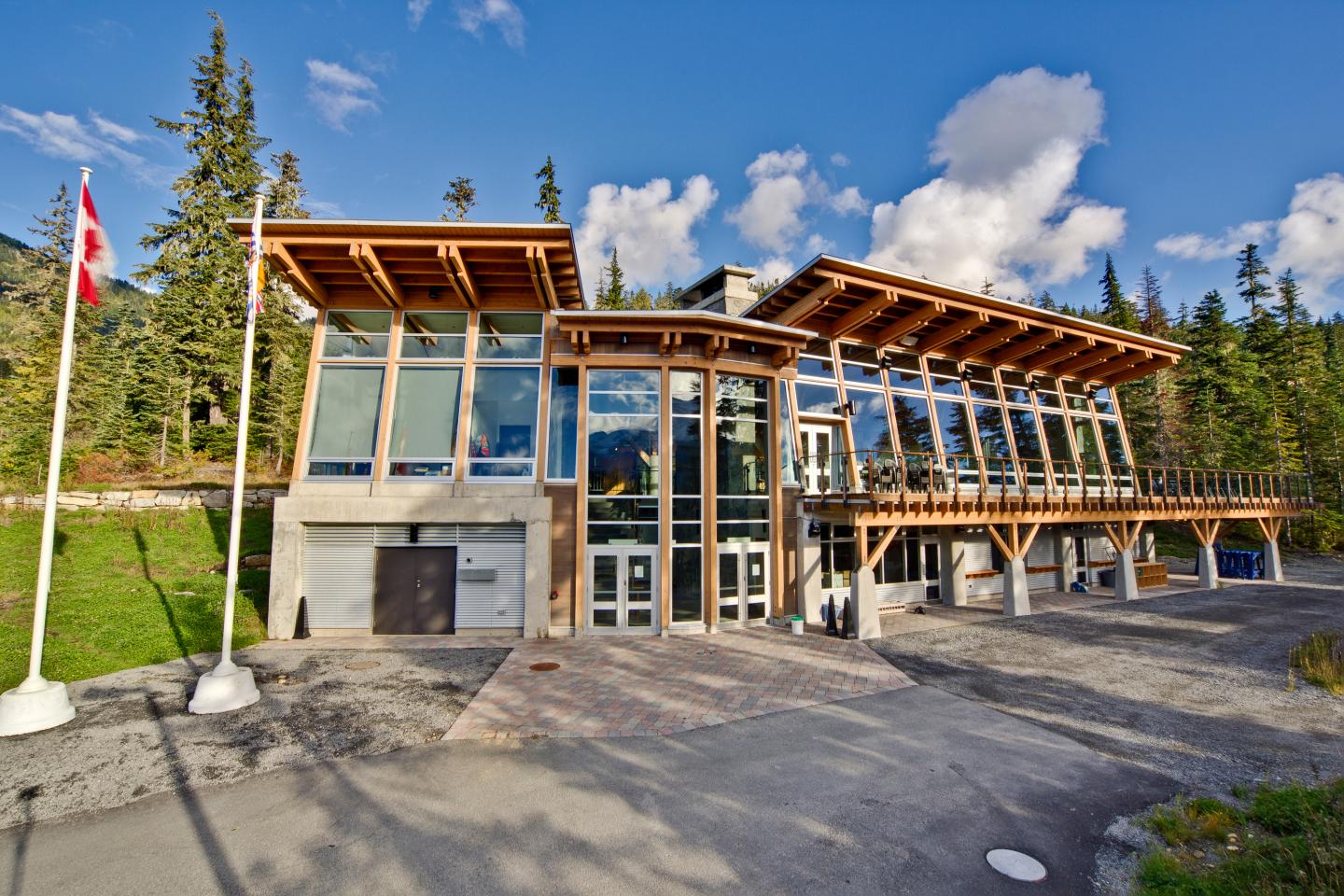 Whistler Olympic Park front of day lodge